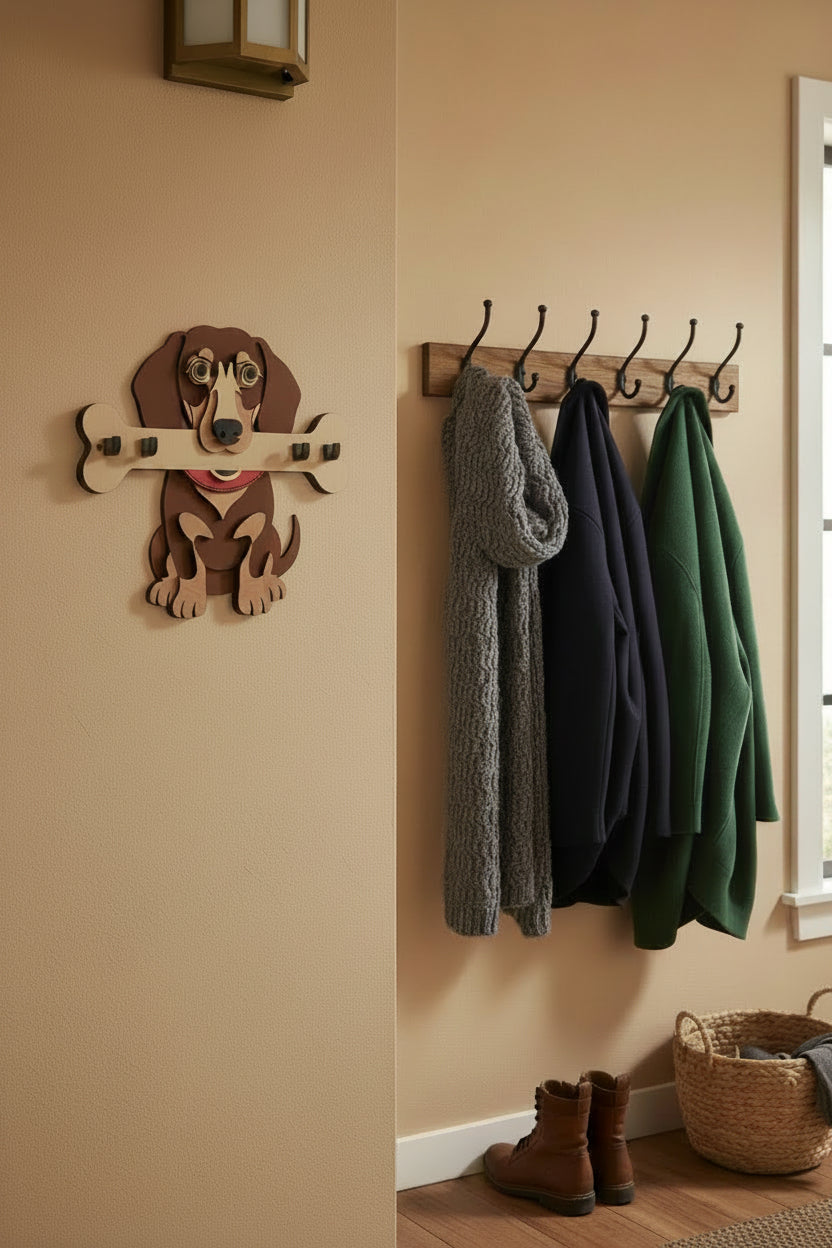 Dachshund key hooks 17