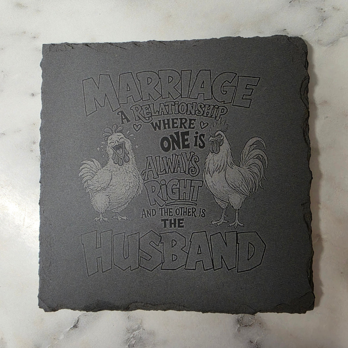 Slate coaster