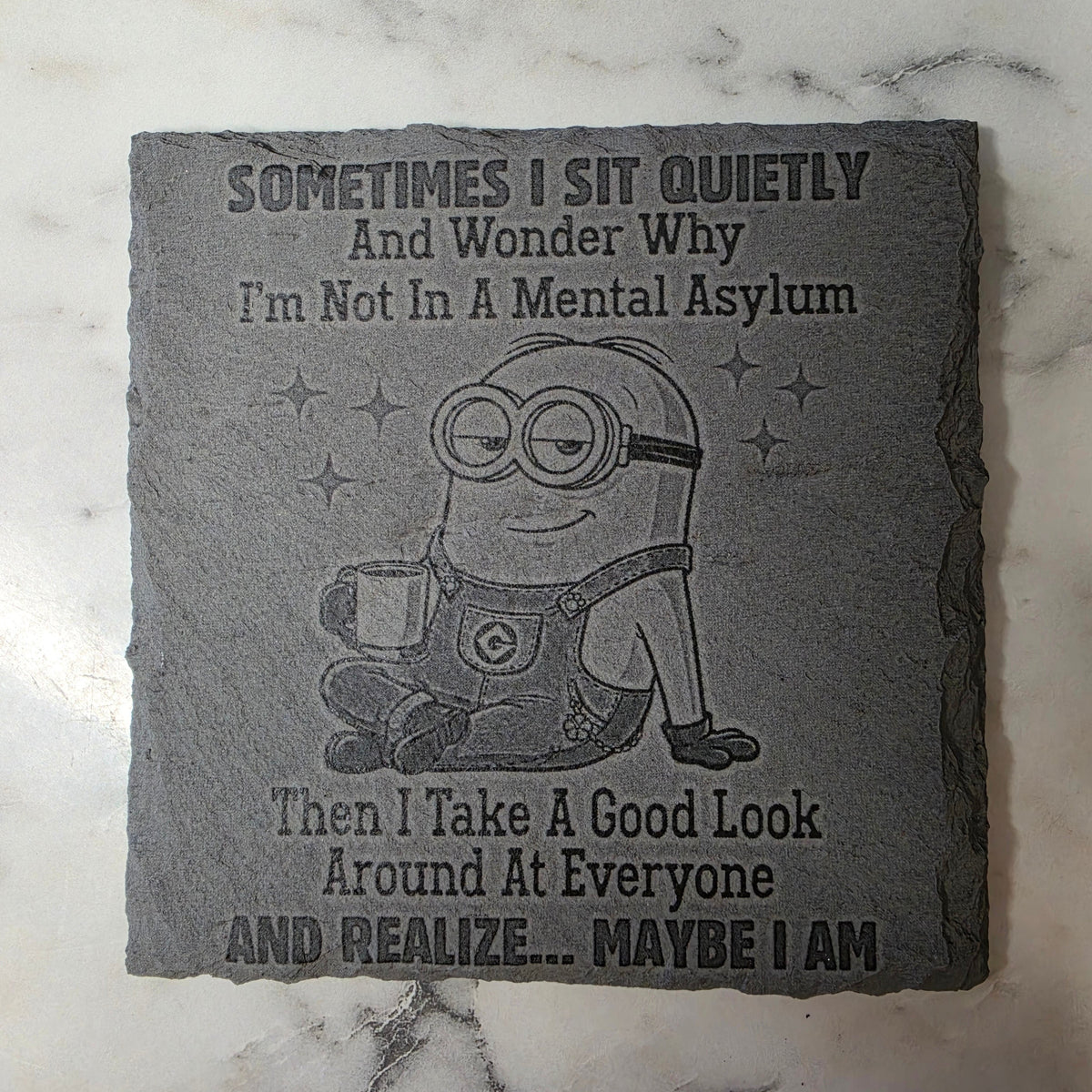 Slate coaster