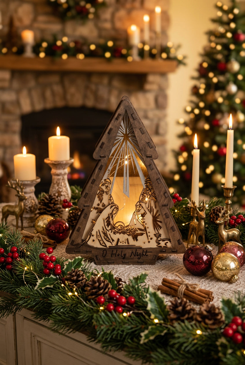 Christmas tree lantern