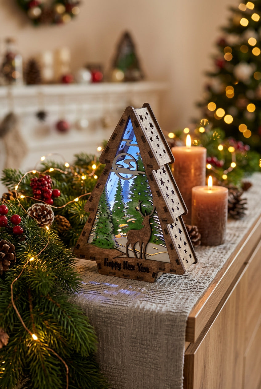Christmas tree lantern