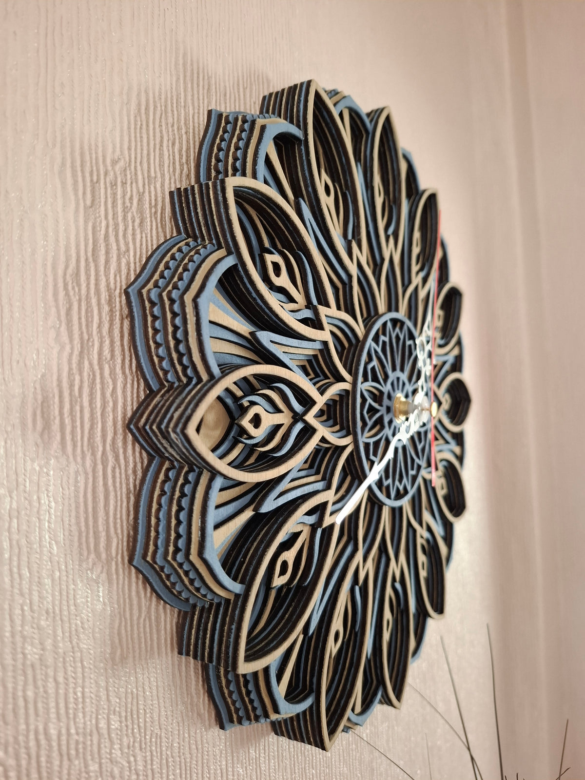 Mandala wall clock