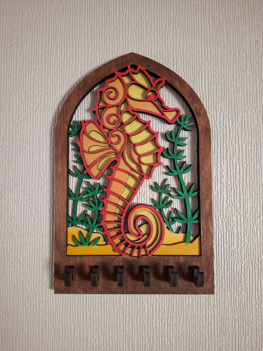 Sea horse Wall key rack,