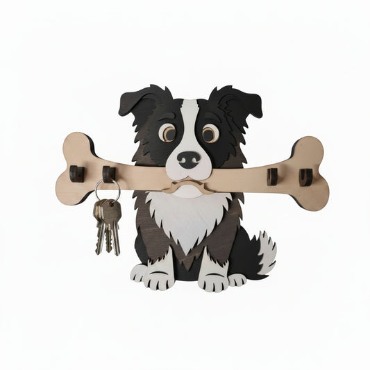 Border collie key hooks