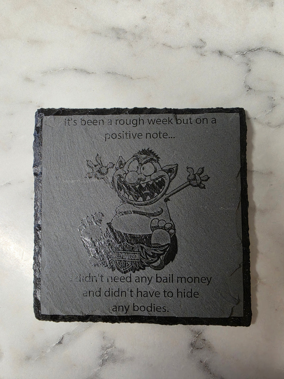 Slate coaster