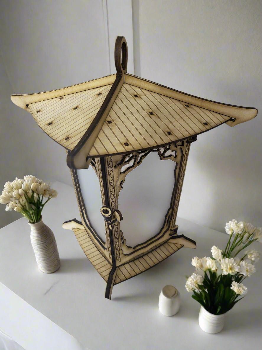 Japanese laser cut lantern