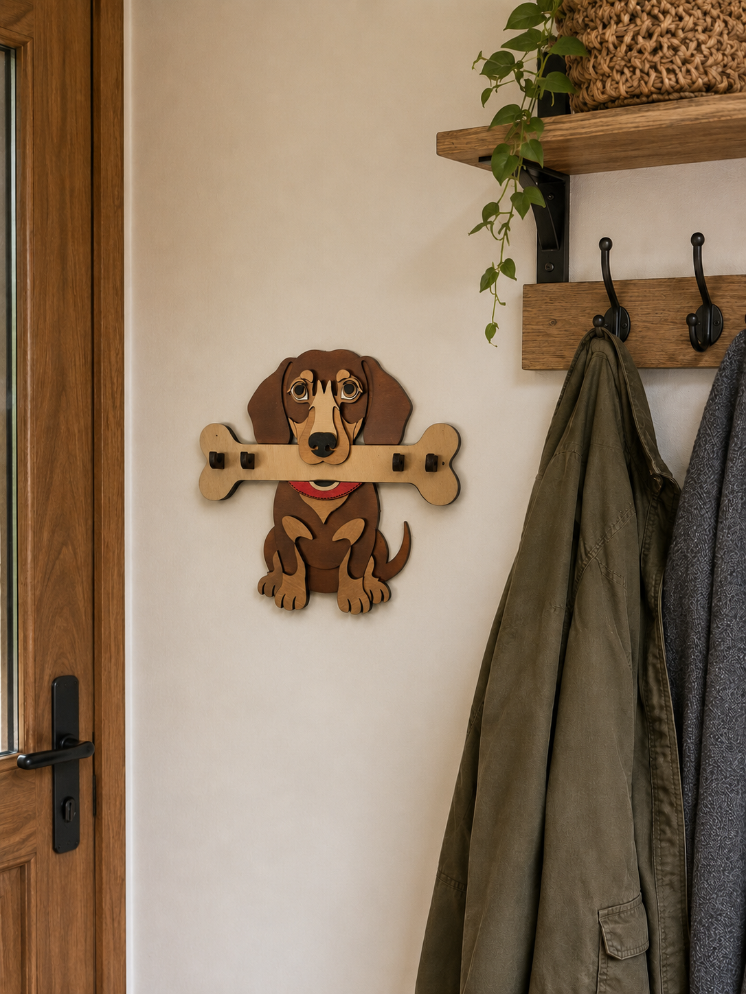 Dachshund key hooks