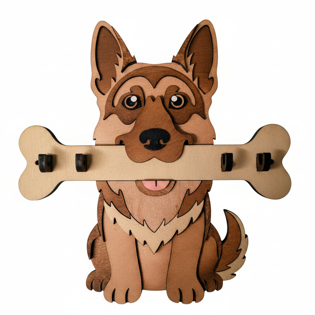 German shepherd key hooks