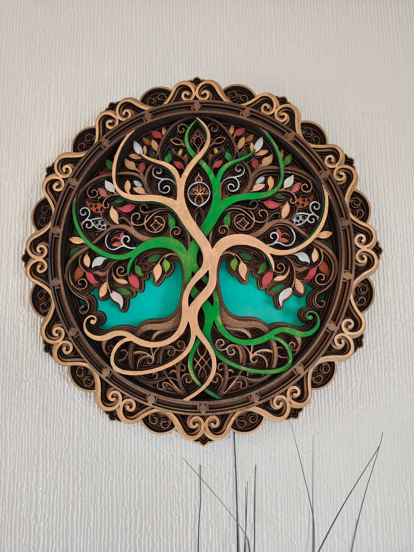 Multi Layered Tree of life  laser cut wall art