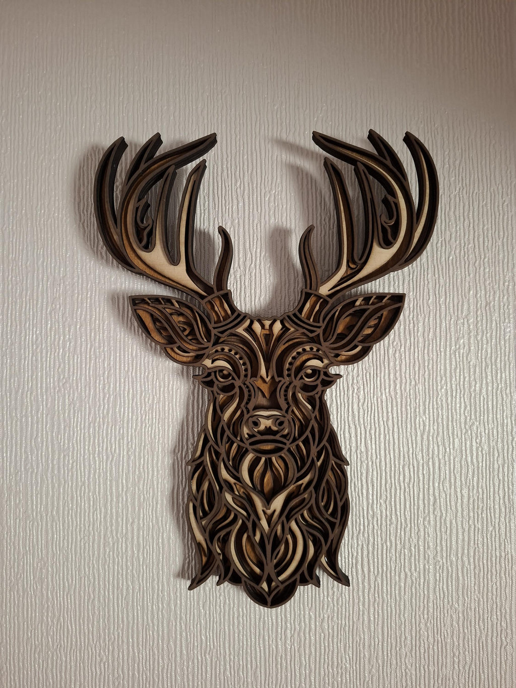 Stag Multi Layered laser cut wall art