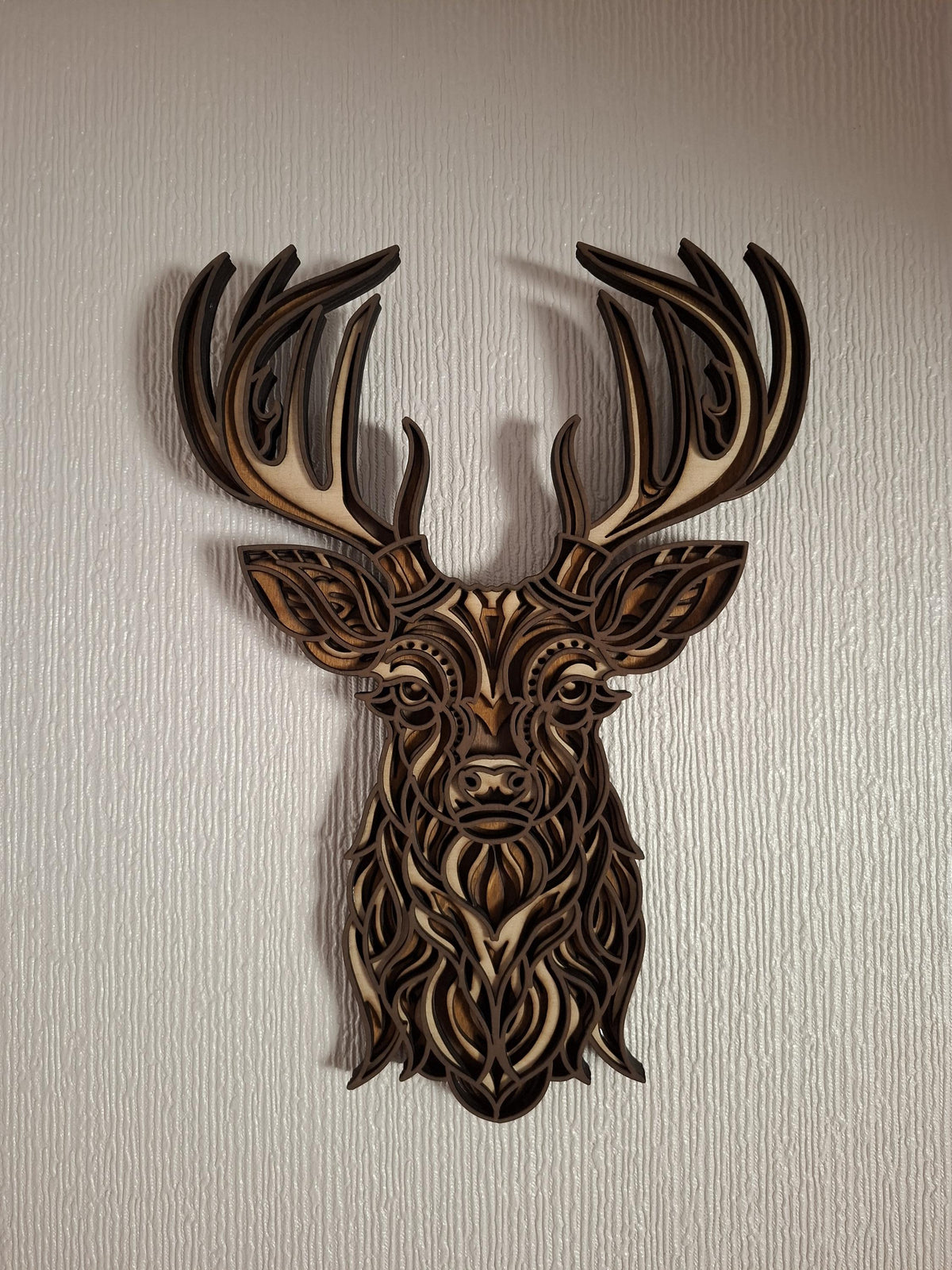Stag Multi Layered laser cut wall art