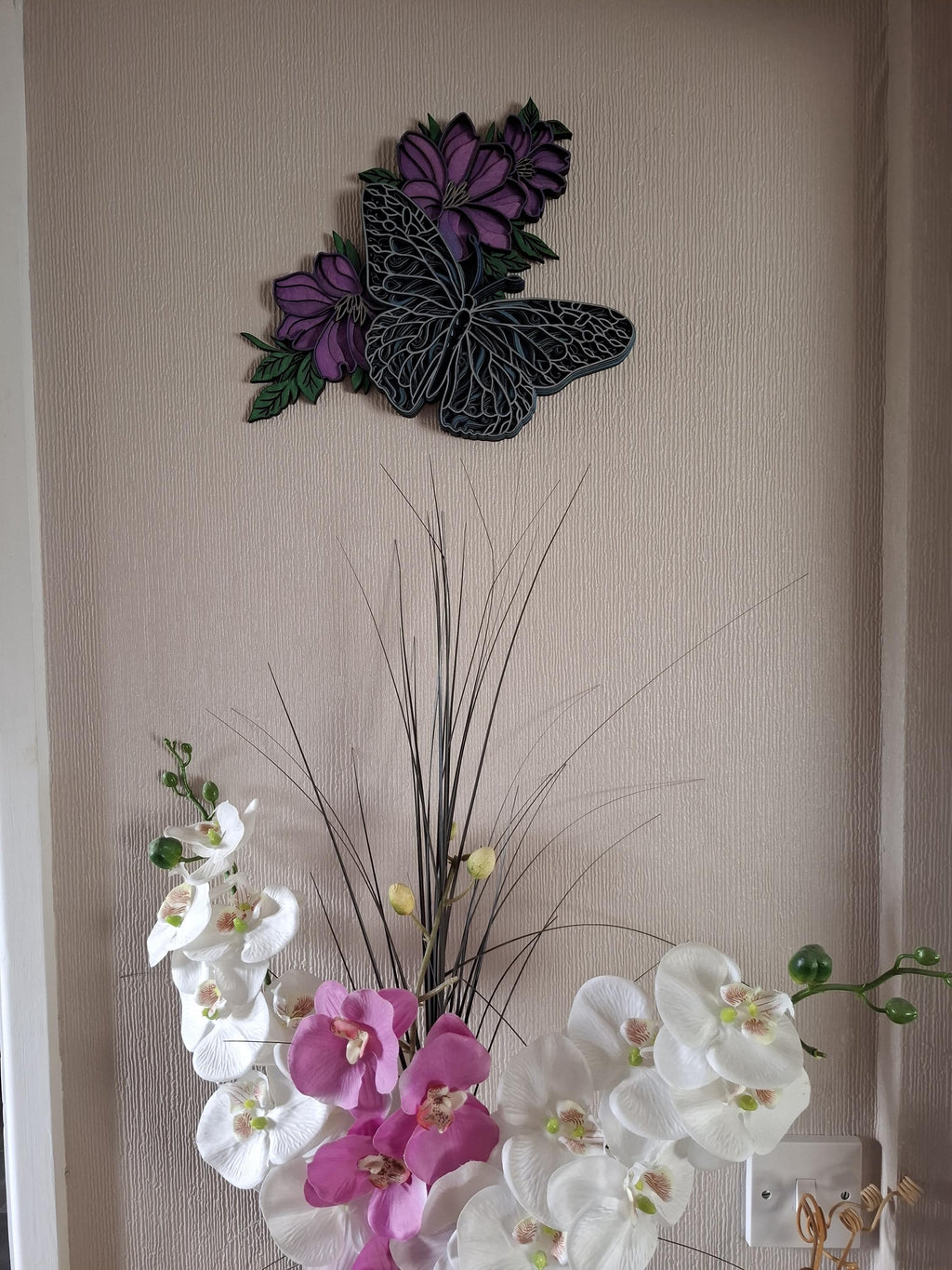 Multi Layered Butterfly  laser cut wall art