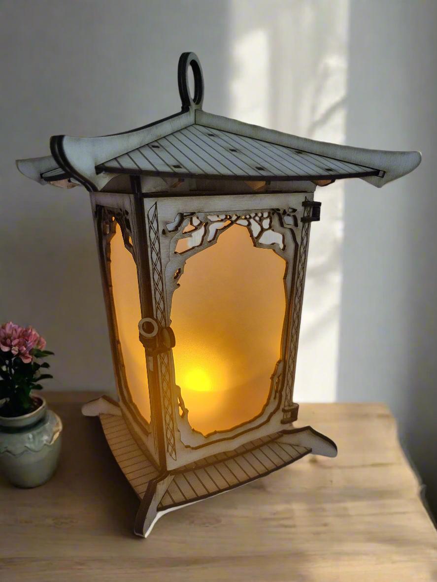 Japanese laser cut lantern