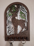 Stag Wall key rack, Key holder Wall hook  Entryway Organizer, Home key holder