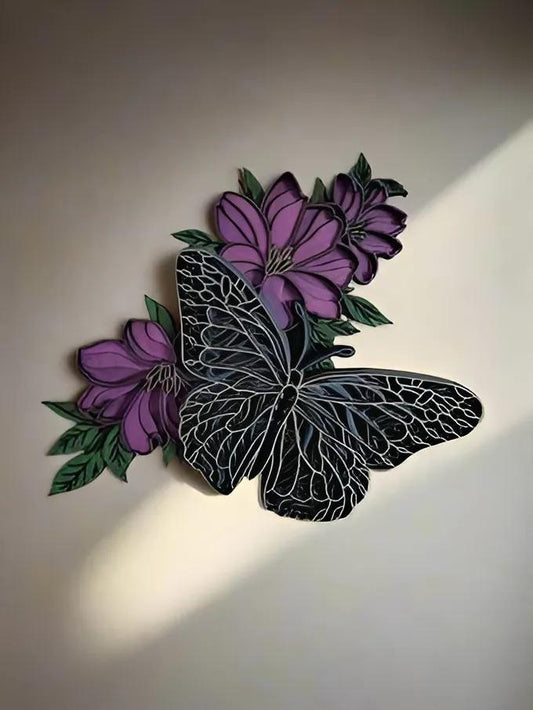 Multi Layered Butterfly  laser cut wall art