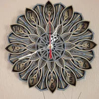 Mandala wall clock